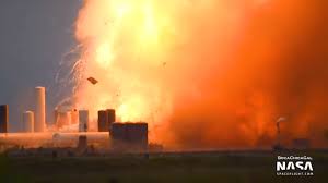 (spacex) is an american aerospace manufacturer, space transportation services and communications company headquartered in hawthorne, california. Spacex Starship Sn4 Prototype Explodes In Dramatic Fireball