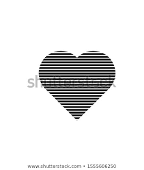 Black Heart Lines Icon Vector Illustration Heart Icons Vector Illustration Icon