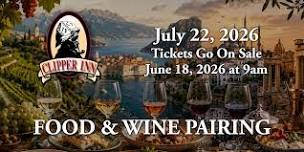 July 22, 2026: Clipper Inn Food & Wine Paring