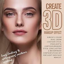 KIMUSE Dual Cream Contour Stick, 2 in 1 Contouring & Highlight Stick, Long  Lasting, Smooth Easy to Blend Formula Face Contour Makeup : Amazon.com.au:  Beauty