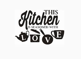this kitchen is seasoned with love wall