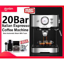 Check spelling or type a new query. Donlim Dl Kf5403 Espresso Coffee Machine Pump Steam 20bar 1 5l Capacity Vs Delonghi Breville Morphy Hibrew Bs Boss Shopee Malaysia