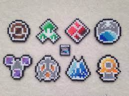 Sinnoh Gym Badges Pokemon Gym Badges Perler Beads Perler Beads Designs Perler Bead Art