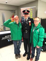 Cst. Folkins proudly...