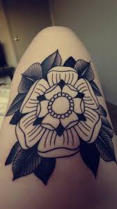 Black And White English Tudor Rose Tudor Rose Tattoos English Rose Tattoos Tudor Rose
