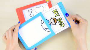Just sketch and cut cute tools out of newspaper or colorful card paper. How To Make A Diy Father S Day Magic Card Paper Crafts For Kids Youtube