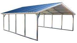 18x31 Vertical Style Metal Carport Alan S Factory Outlet Metal Carports Steel Carports Carport Prices