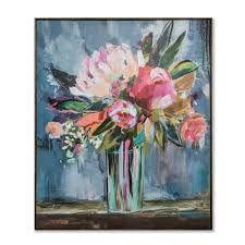 36 X30 Floral Still Life Framed Wall Canvas Opalhouse In 2021 Framed Wall Canvas Botanical Wall Art Wall Canvas