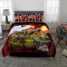 Explore lego® jurassic world with owen grady and build his drone to look after the dinosaur. Jurassic World Bed In A Bag Kids Bedding Bundle Set 5 Piece Full Walmart Com Walmart Com