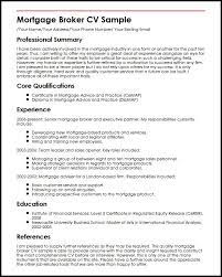 These cookies only collect personal data when you opt in to build a cv. Mortgage Broker Cv Example Myperfectcv