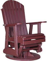 Luxcraft Recycled Plastic 2 Adirondack Swivel Glider Chair Lead Time To Ship 18 To 20 Weeks Swivel Glider Chair Glider Chair Swivel Glider