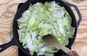 Check for seasoning and add more peppers or salt if needed. Stir Fried Iceberg Lettuce Recipe My Cooking Journey