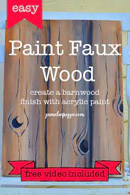 Faux wood paint tutorial for beginning (& experienced) grainers. Paint Faux Wood Grain In Acrylics Pamela Groppe Art