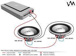Check the amplifiers owners manual for minimum impedance the amplifier will handle before hooking up this subwoofer wiring application includes diagrams for single voice coil svc and dual voice coil dvc speakers. 4 Ohm Dual Voice Coil Subwoofer Wiring Diagram Subwoofer Wiring Car Audio Car Audio Installation