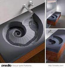 yaraticiligin sinirlarinda dolasan 30 siradisi tasarim ornegi val hongo whiting bathroom sink design sink design spiral sink