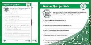 If you fail, then bless your heart. Romans Quiz For Kids