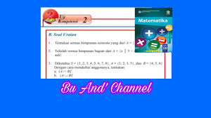Check spelling or type a new query. Uji Kompetensi 2 B Soal Uraian Matematika Kelas 7 Himpunan Nomor 1 8 Halaman 190 Youtube