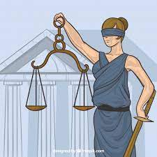 La justicia es un conjunto de valores esenciales sobre los cuales debe basarse una sociedad y el estado, estos valores son; Concepto De Ley Y Justicia Con Estilo De Dibujo A Mano Vector Gratis