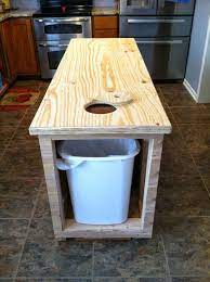 How To Make Your Own Counter For 20 Plywoodcounter Island Counter Temporarycounter Island Narr Plywood Kitchen Diy Kitchen Island Kitchen Island Storage