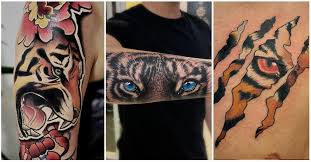 Canadian leaf tattoo on face. Updated 38 Fierce Tiger Eyes Tattoo Designs August 2020