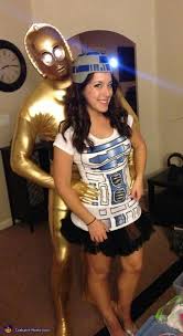 Black And White Duo Halloween Costumes R2d2 And C3p0 Halloween Costume Contest At Costume Works Com Couple Halloween Costumes Couples Costumes Couples Costumes Creative