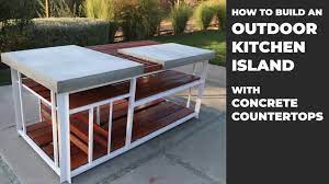 We strongly advise against building a grill island with wood or other. Building An Outdoor Kitchen Island With Diy Concrete Countertops Video Dailymotion