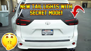 Siennachat is the forum community to discuss problems, maintenance, repairs, mods, projects, specs and all things toyota sienna. 2014 Toyota Sienna Custom Led Tail Light Install Secret Mode Youtube
