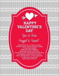 You Ve Been Hugged Kissed Valentine S Free Print Dimple Prints Valentines Valentine Fun Valentines Printables