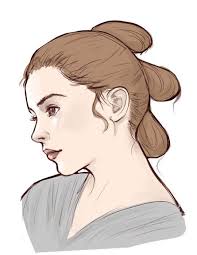 Simple Sketch Of Rey From Star Wars Disney Fanart Disneyfanart Rey Starwars Star Wars Drawings Rey Star Wars Star Wars Artwork