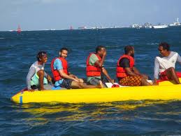Bali announced they will not be opening to foreign tourists again this year, due to coronavirus concerns. Banana Boat Entre Copains Et Notre Pote Indonesien Ali Baba Picture Of My Bali Activity Kuta Tripadvisor