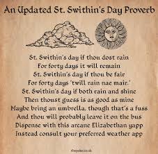 More images for st swithin's day 2021 » An Updated St Swithin S Day Proverb The Poke