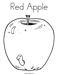 Red color palettes with color ideas for decoration your house, wedding, hair or even nails. Red Apple Coloring Page Twisty Noodle