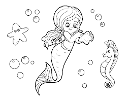 Dibujos De Sirenas Para Colorear