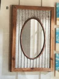 Corrugated Metal Rustic Mirror Rustic Bathroom Mirrors Rustic Mirrors Rustic Bathroom Designs