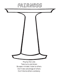 That's why the six pillars of character exist. Coloring Book Six Pillars