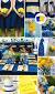 Royal Blue Blue And Yellow Wedding Decor
