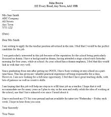 Teacher Job Application Cover Letter Examples Learnist Org