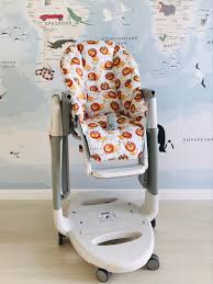 high chair cover peg perego washable seat pad replacement etsy seat pads highchair cover high chair