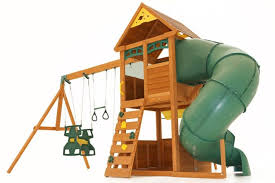 Wooden Playhouses Kids Garden Playhouses With Door Play Kitchen