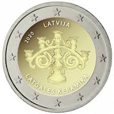 3,88 eur + 2 eur 2019 coin set 5 years euro in latvia unzirkuliert. Latvia 2 Euro Coin Latgalian Ceramics 2020 Euro Coins Tv The Online Eurocoins Catalogue