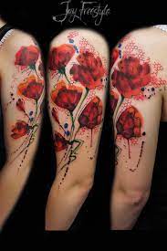 The Purpose Of Art Is Washing The Dust Of Daily Life Off Our Souls Poppy Tattoo I Did A While Back Jayfrees Floral Tattoo Design Tattoos Poppies Tattoo
