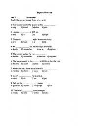 The 7th grade common core worksheets section includes the topics of. English Worksheets Grammar Vocabulary Test