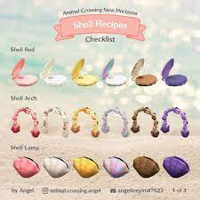 This page contains the diy recipe for shell bed, as well as items that can be made by crafting with shell bed in animal crossing: Angel On Instagram One Of The Reasons To Hoard All The Shells You Pick Up Along The Beach I Animal Crossing Game New Animal Crossing Animal Crossing Qr