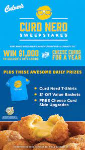 What S Better Than An Order Of Wisconsin Cheese Curds The Chance To Win 1 000 In Culver S Gift Cards And Cheese Wisconsin Cheese Curds Food Wisconsin Cheese
