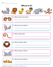 She played football with her brother. Possessive Nouns Worksheets