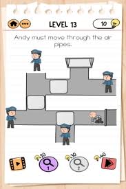 Brain Test 2 Prison Escape Level 13 Andy Must Move Through The Air Pipes