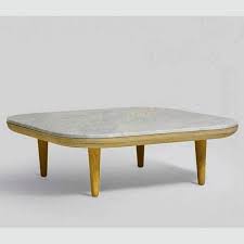 Table Basse Fly Carree Marbre Blanc Sc4 And Tradition