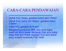 Cara memasang kabel pada sakral tunggal. Wiring