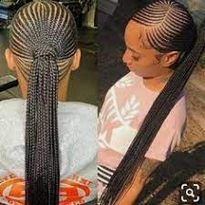 Large Cornrow Braided Wigcornrow Braid Lace Wig Cornrow Etsy In 2021 Braided Ponytail Hairstyles African Hair Braiding Styles Big Cornrows Hairstyles
