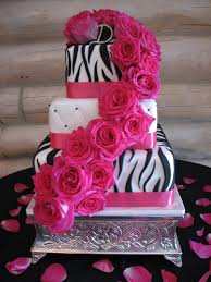 Decadent Designs Leandra S Black Pink Zebra Wedding Cake Pink Wedding Cake Wedding Cake Pinterest Zebra Wedding